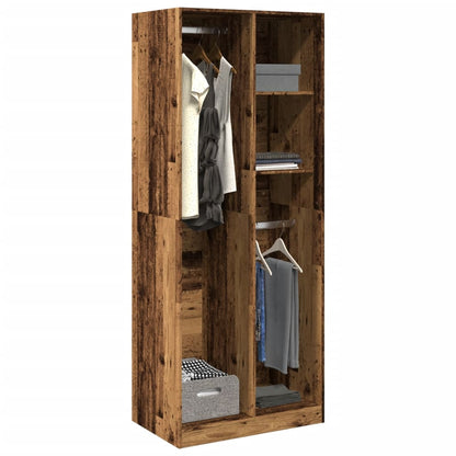 Armadio Legno Antico 80x50x200 cm in Legno Multistrato - homemem39