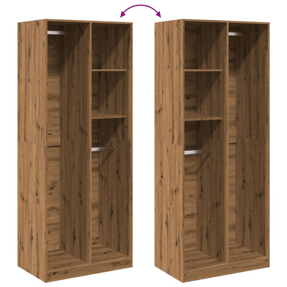 Armadio Rovere Artigianale 80x50x200 cm in Legno Multistrato - homemem39