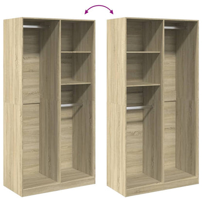 Armadio Rovere Sonoma 100x50x200 cm in Legno Multistrato - homemem39