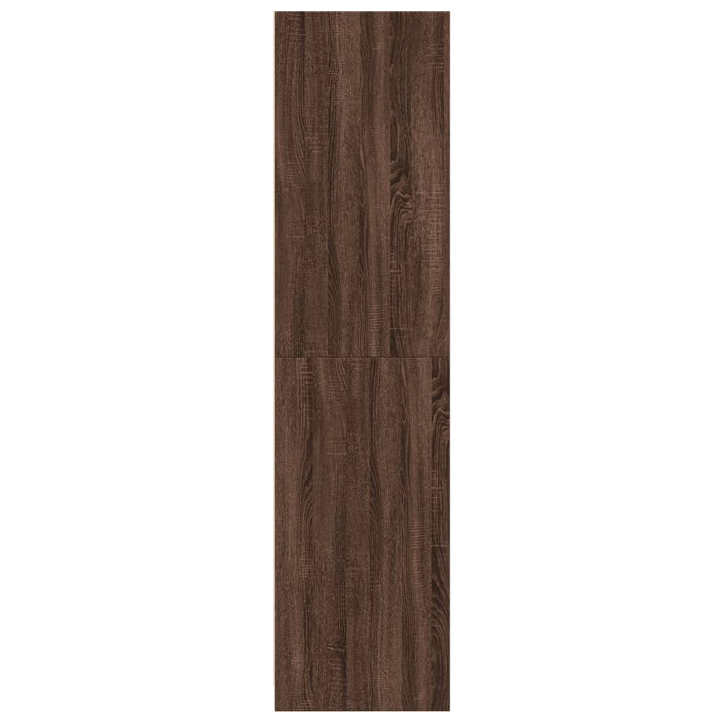 Armadio Rovere Marrone 100x50x200 cm in Legno Multistrato - homemem39