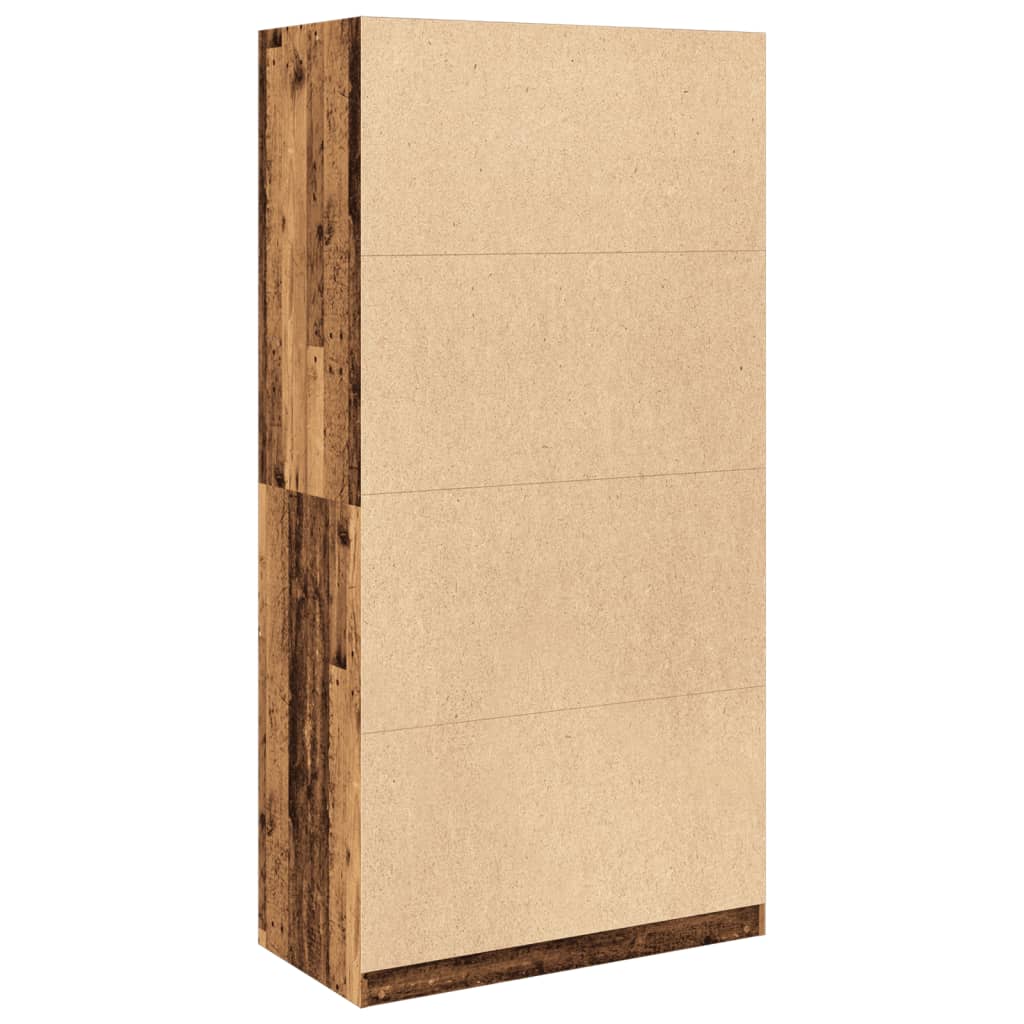 Armadio Legno Antico 100x50x200 cm in Legno Multistrato - homemem39