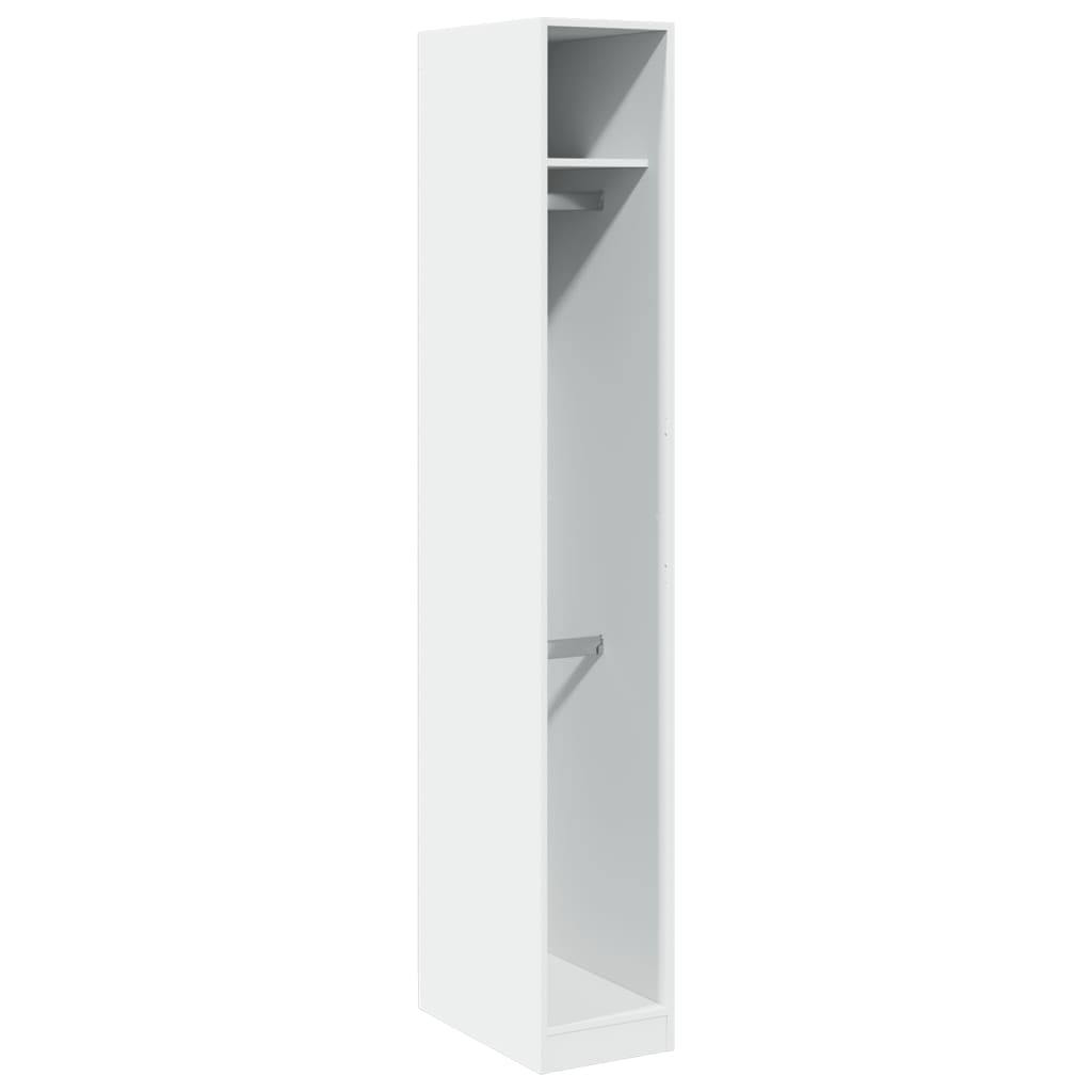 Armadio Bianco 30x50x200 cm in Legno Multistrato - homemem39