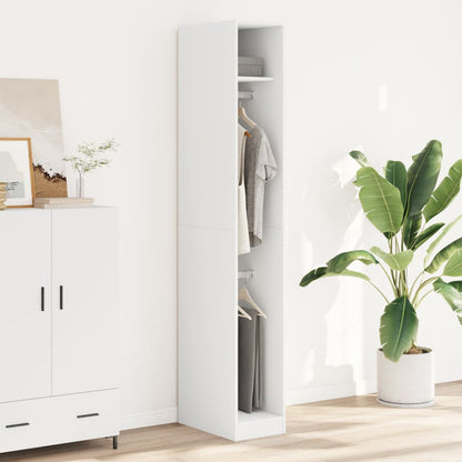 Armadio Bianco 30x50x200 cm in Legno Multistrato - homemem39
