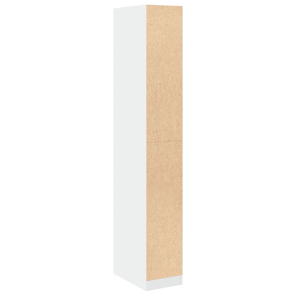 Armadio Bianco 30x50x200 cm in Legno Multistrato | homemem39