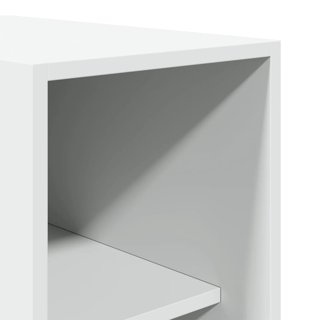 Armadio Bianco 30x50x200 cm in Legno Multistrato - homemem39