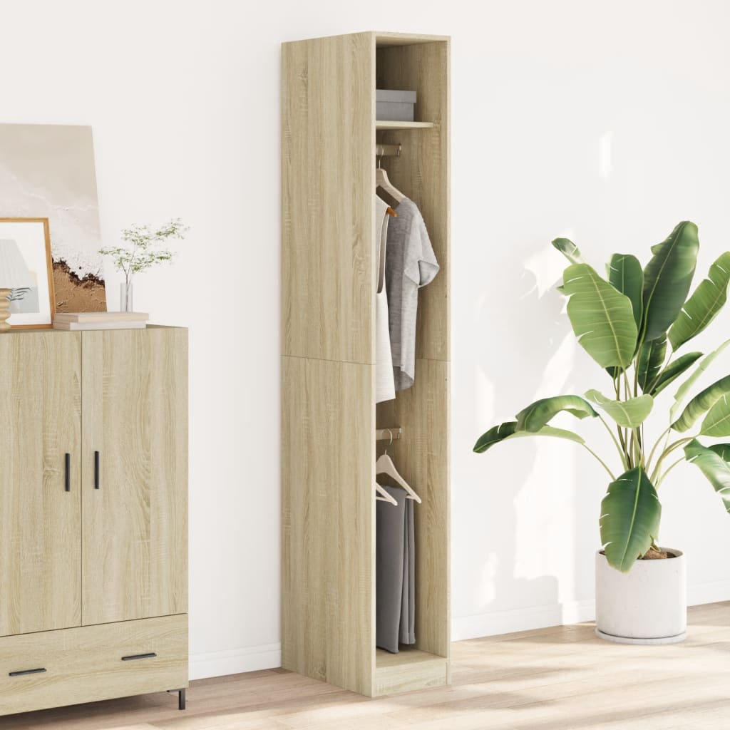 Armadio Rovere Sonoma 30x50x200 cm in Legno Multistrato - homemem39