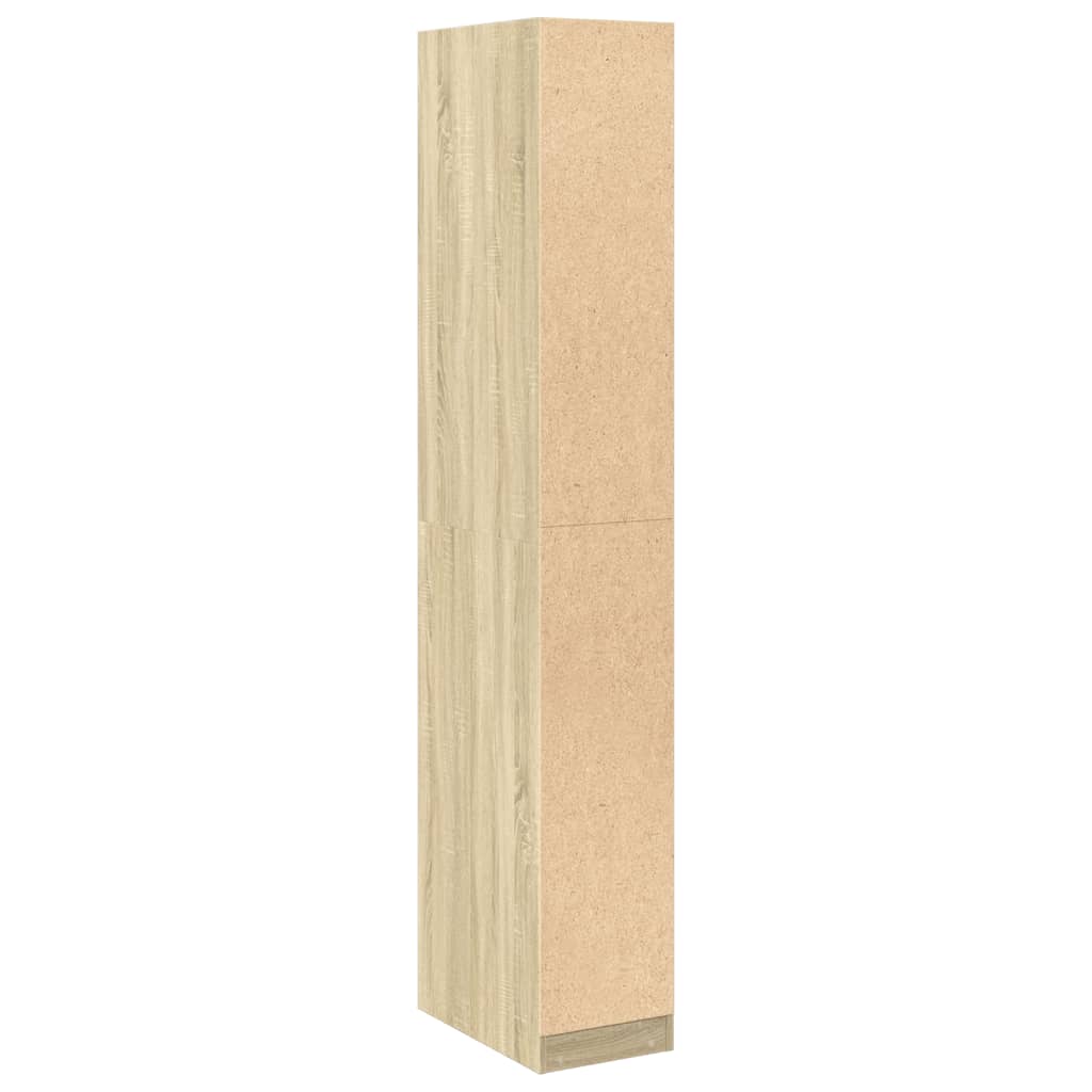 Armadio Rovere Sonoma 30x50x200 cm in Legno Multistrato - homemem39