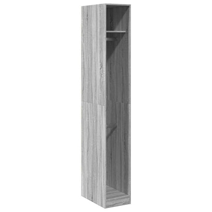 Armadio Grigio Sonoma 30x50x200 cm in Legno Multistrato - homemem39