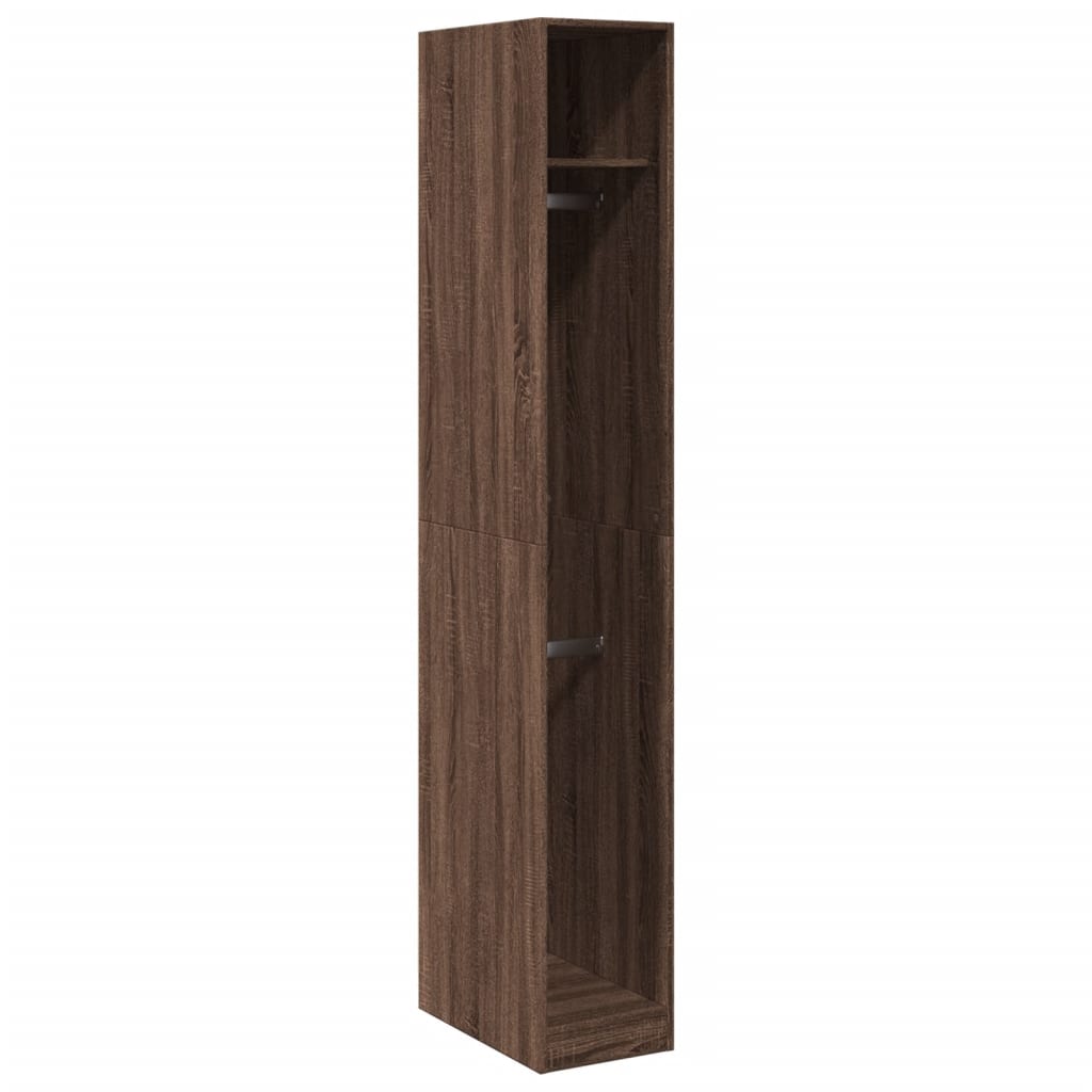 Armadio Rovere Marrone 30x50x200 cm in Legno Multistrato - homemem39