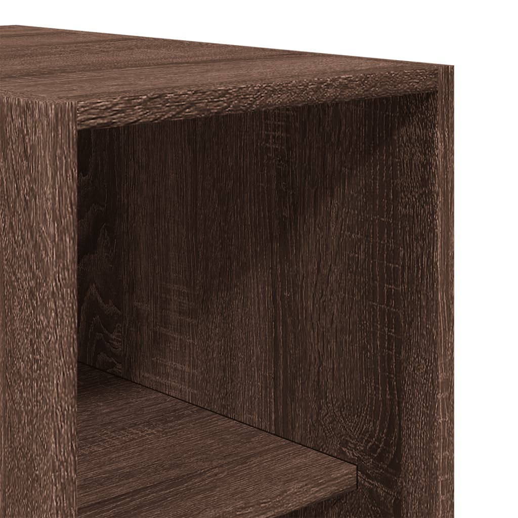 Armadio Rovere Marrone 30x50x200 cm in Legno Multistrato - homemem39