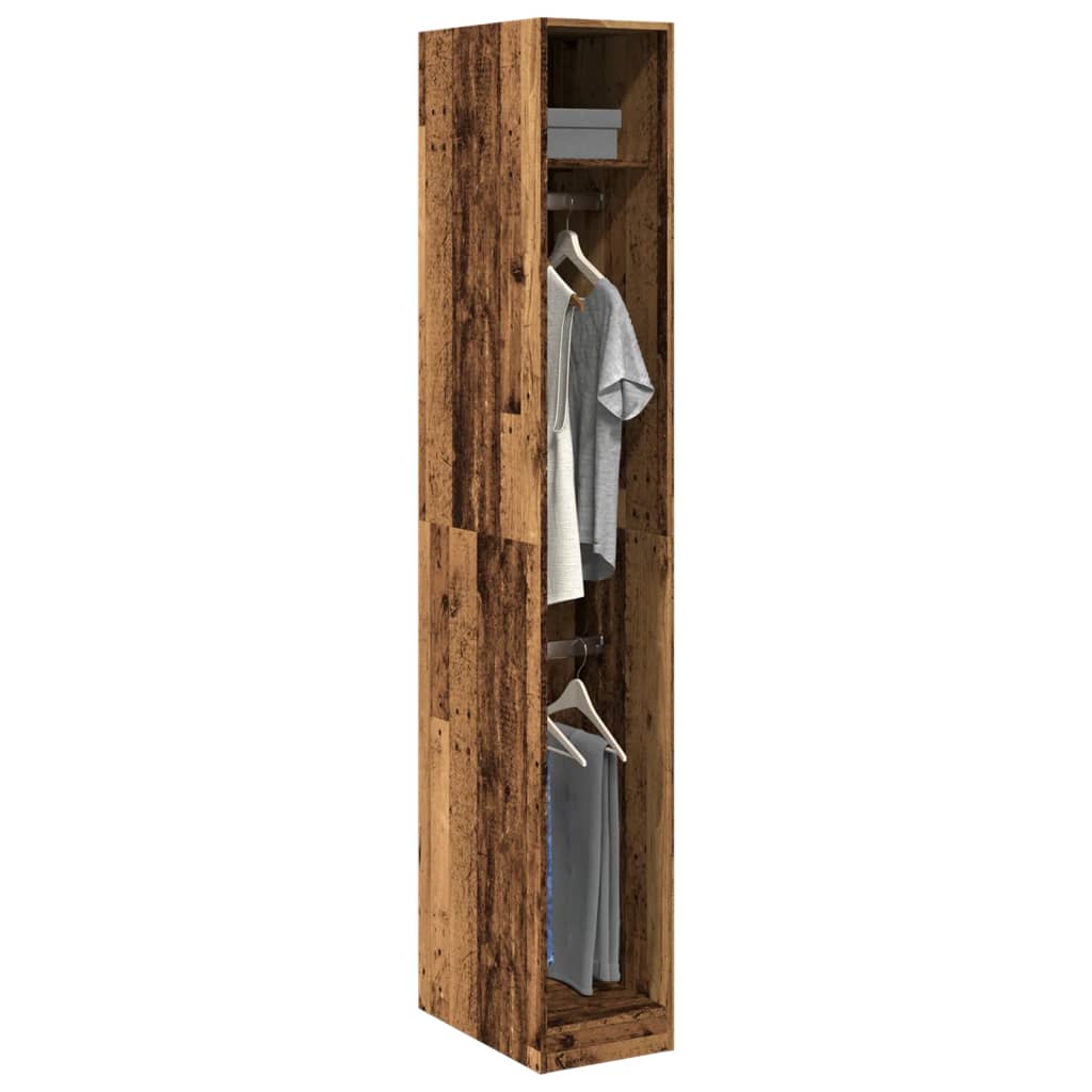 Armadio Legno Antico 30x50x200 cm in Legno Multistrato - homemem39
