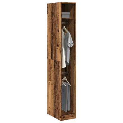 Armadio Legno Antico 30x50x200 cm in Legno Multistrato - homemem39