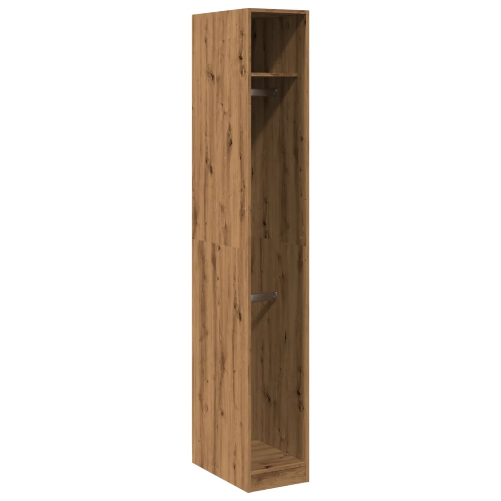 Armadio Rovere Artigianale 30x50x200 cm in Legno Multistrato - homemem39