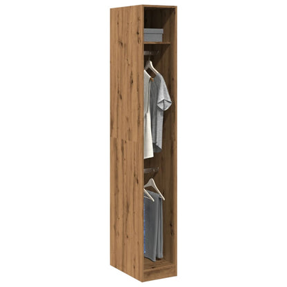 Armadio Rovere Artigianale 30x50x200 cm in Legno Multistrato - homemem39