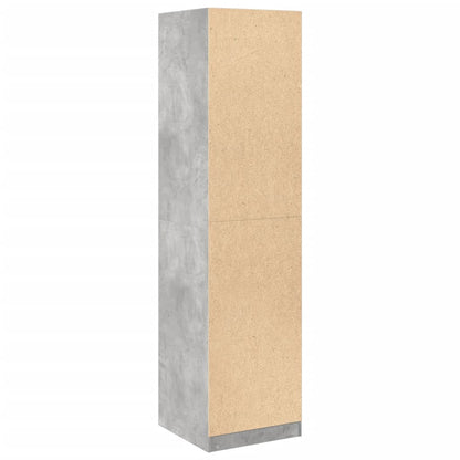 Armadio Grigio Cemento 50x50x200 cm in Legno Multistrato | homemem39
