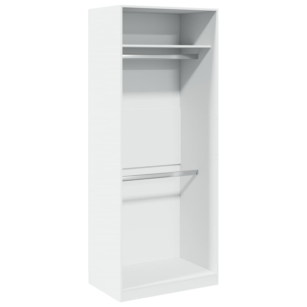 Armadio Bianco 80x50x200 cm in Legno Multistrato - homemem39