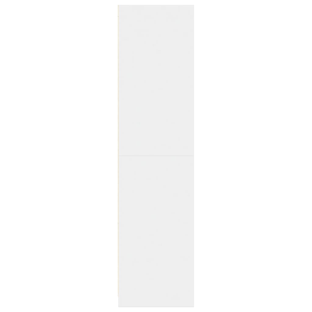 Armadio Bianco 80x50x200 cm in Legno Multistrato | homemem39