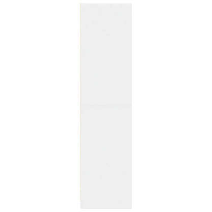 Armadio Bianco 80x50x200 cm in Legno Multistrato | homemem39
