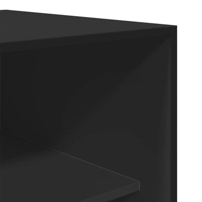 Armadio Nero 80x50x200 cm in Legno Multistrato - homemem39