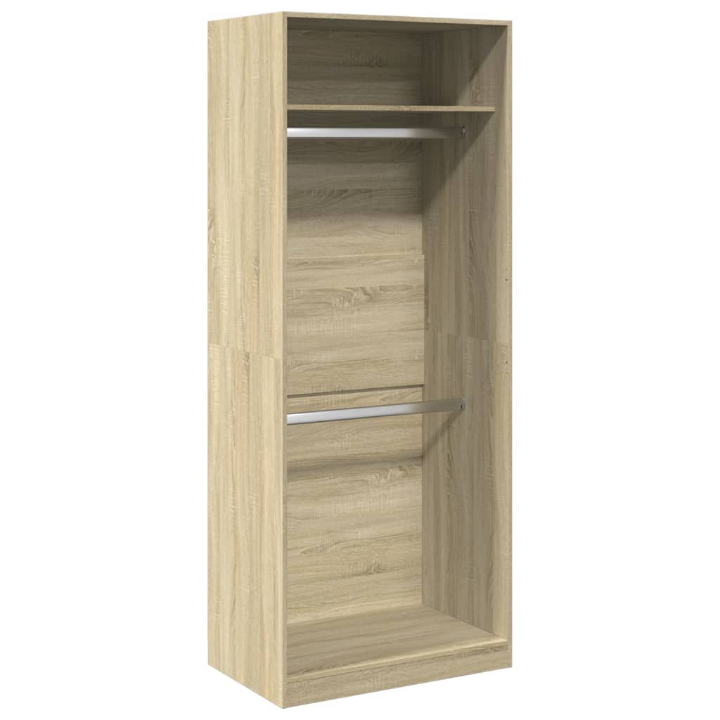 Armadio Rovere Sonoma 80x50x200 cm in Legno Multistrato - homemem39