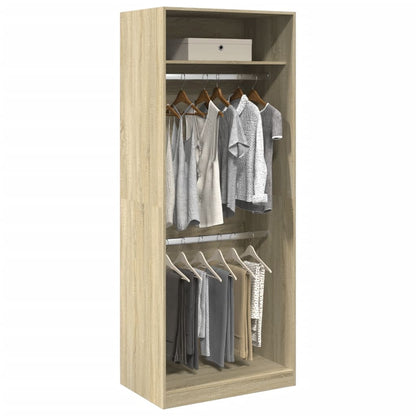 Armadio Rovere Sonoma 80x50x200 cm in Legno Multistrato - homemem39