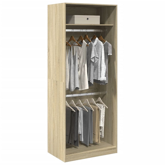 Armadio Rovere Sonoma 80x50x200 cm in Legno Multistrato - homemem39