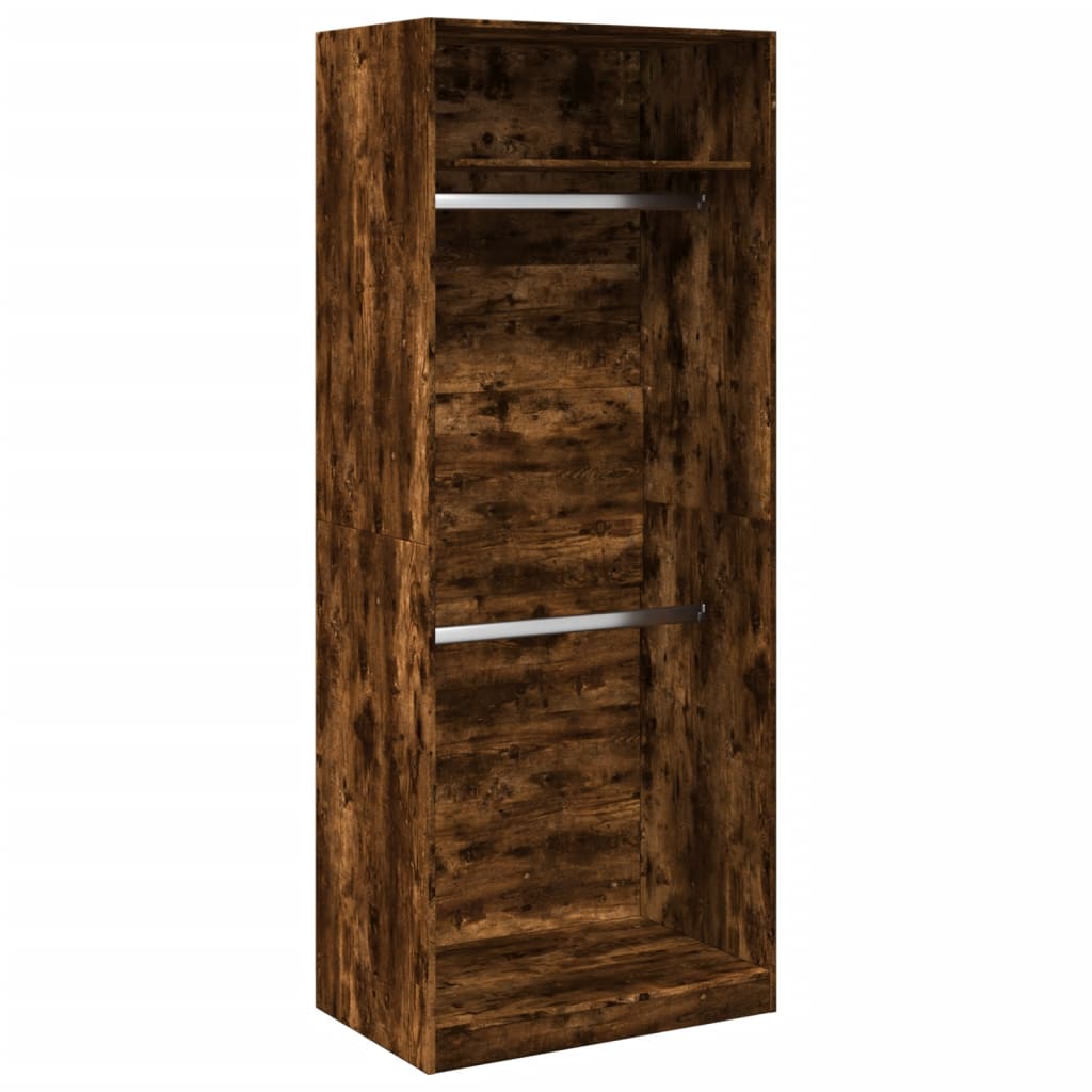 Armadio Rovere Fumo 80x50x200 cm in Legno Multistrato - homemem39