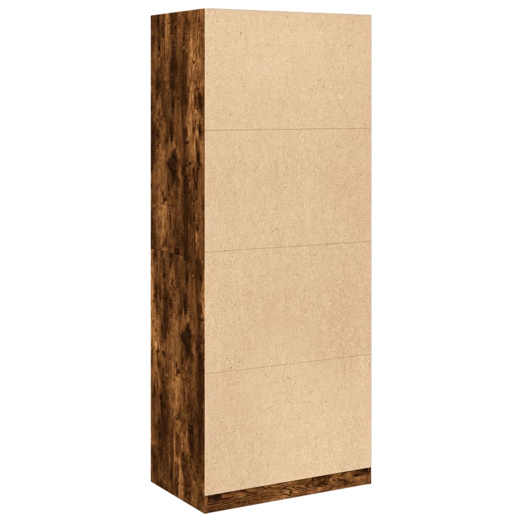 Armadio Rovere Fumo 80x50x200 cm in Legno Multistrato - homemem39