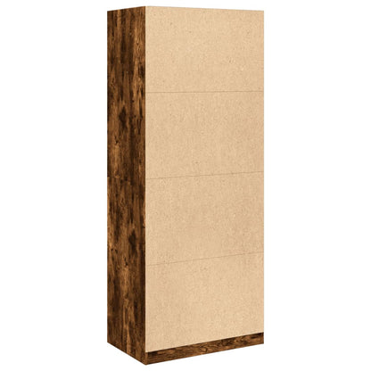 Armadio Rovere Fumo 80x50x200 cm in Legno Multistrato - homemem39