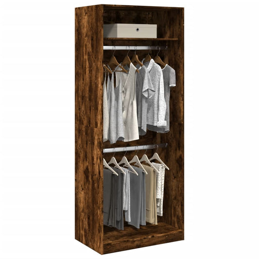 Armadio Rovere Fumo 80x50x200 cm in Legno Multistrato - homemem39