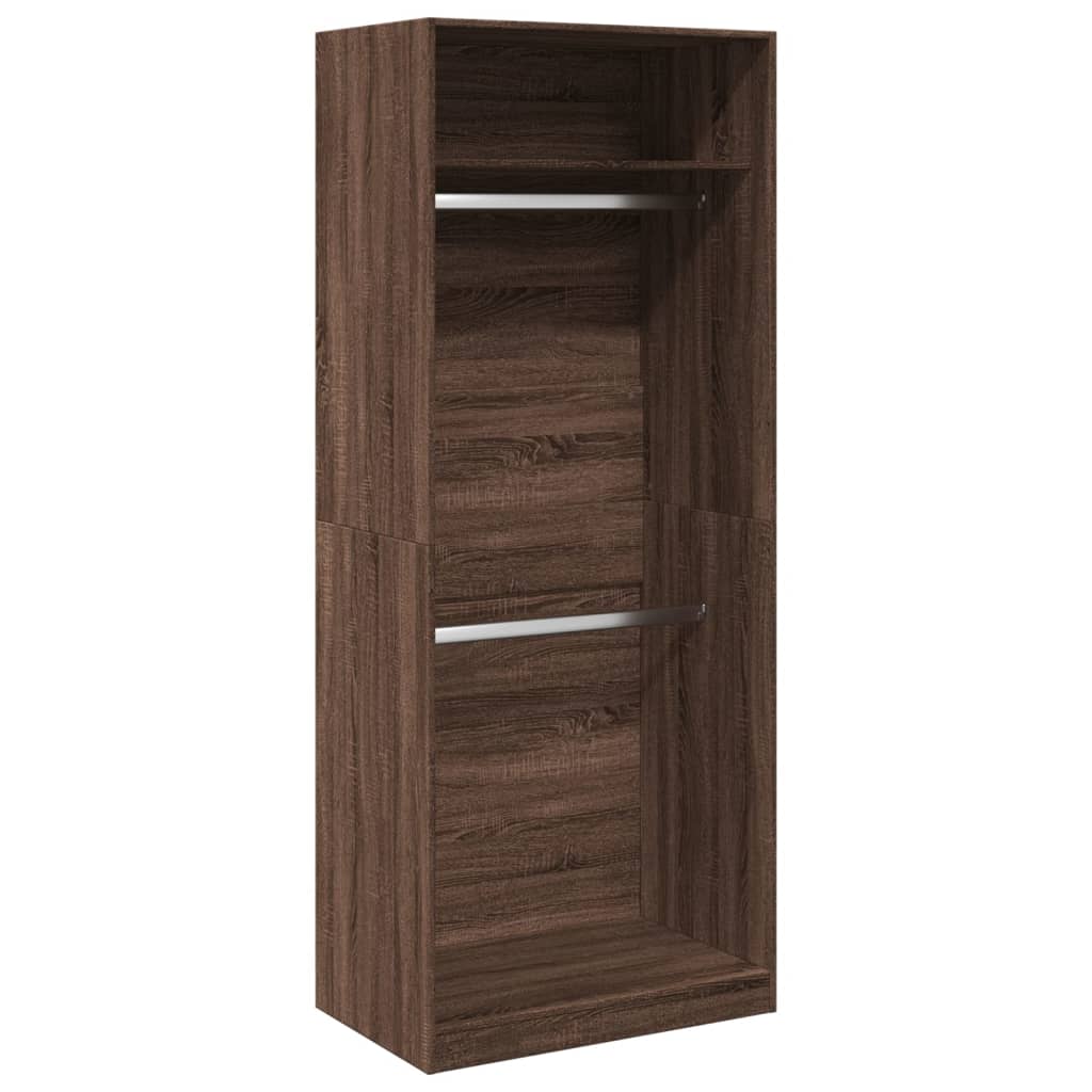 Armadio Rovere Marrone 80x50x200 cm in Legno Multistrato - homemem39