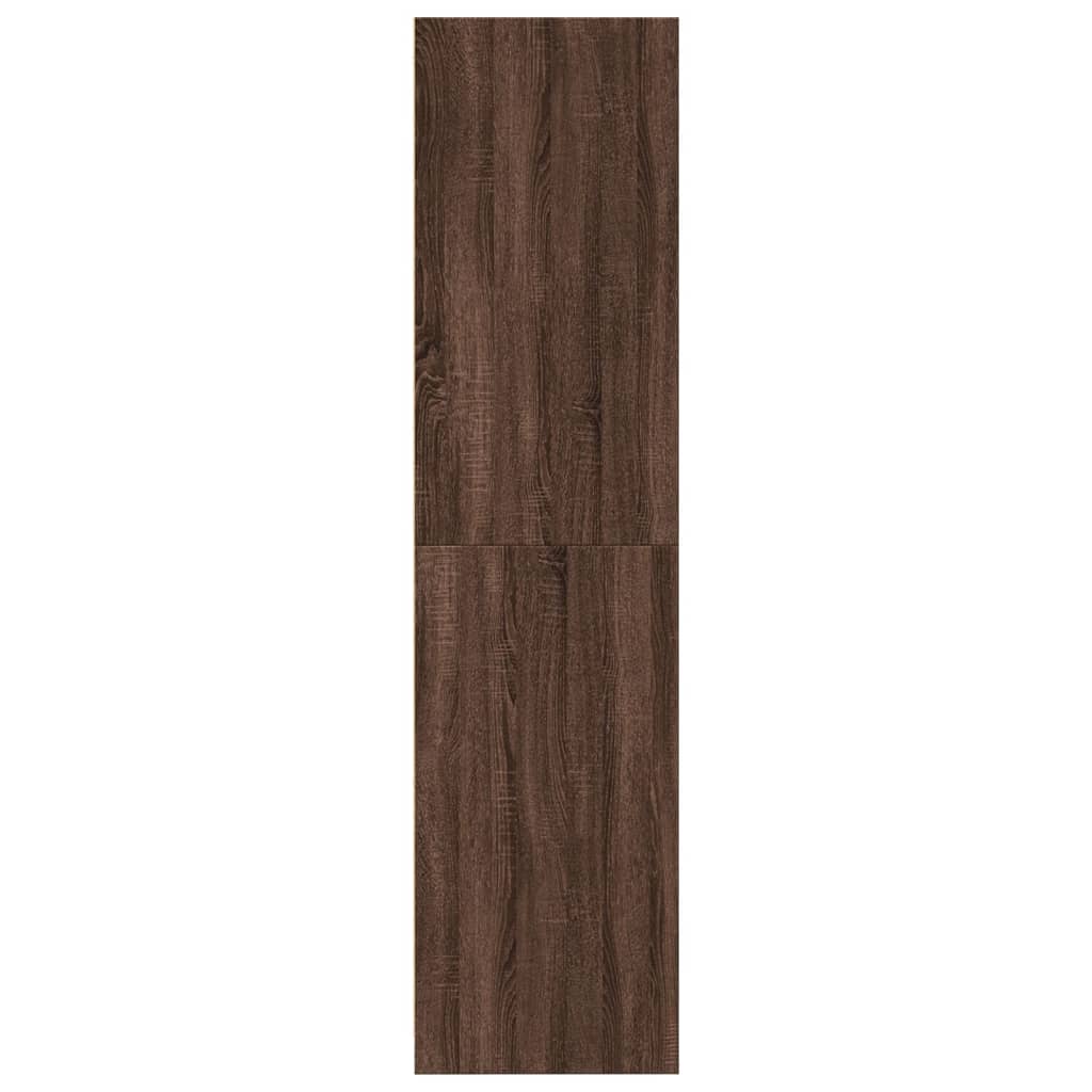 Armadio Rovere Marrone 80x50x200 cm in Legno Multistrato - homemem39