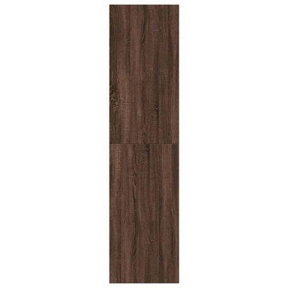 Armadio Rovere Marrone 80x50x200 cm in Legno Multistrato - homemem39