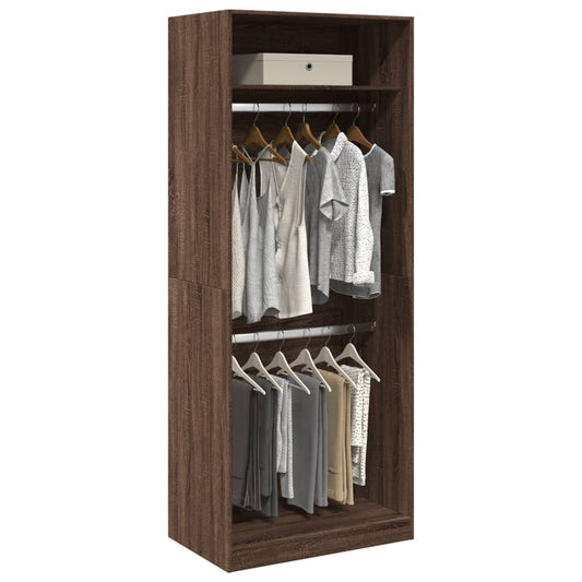 Armadio Rovere Marrone 80x50x200 cm in Legno Multistrato - homemem39