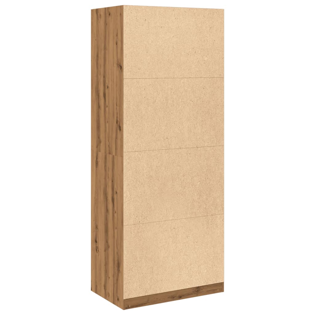 Armadio Rovere Artigianale 80x50x200 cm in Legno Multistrato - homemem39