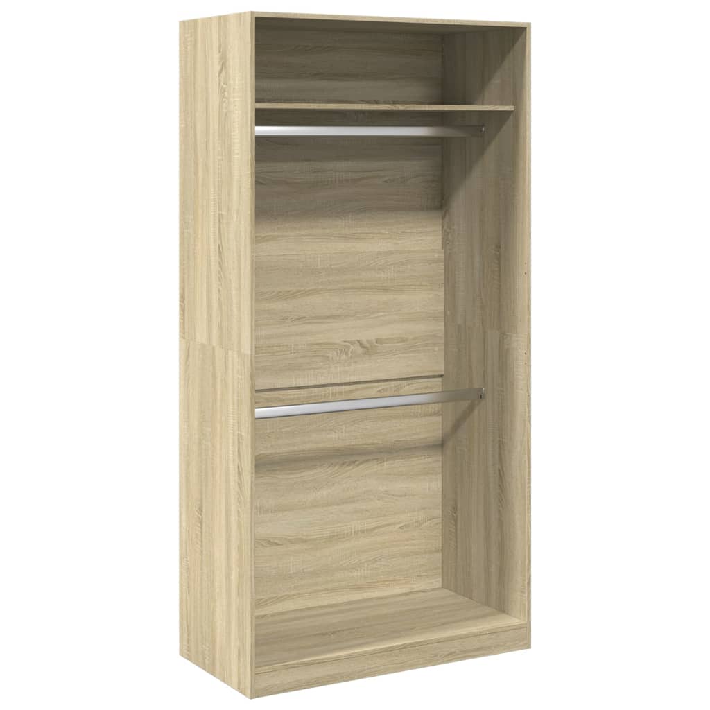 Armadio Rovere Sonoma 100x50x200 cm in Legno Multistrato - homemem39