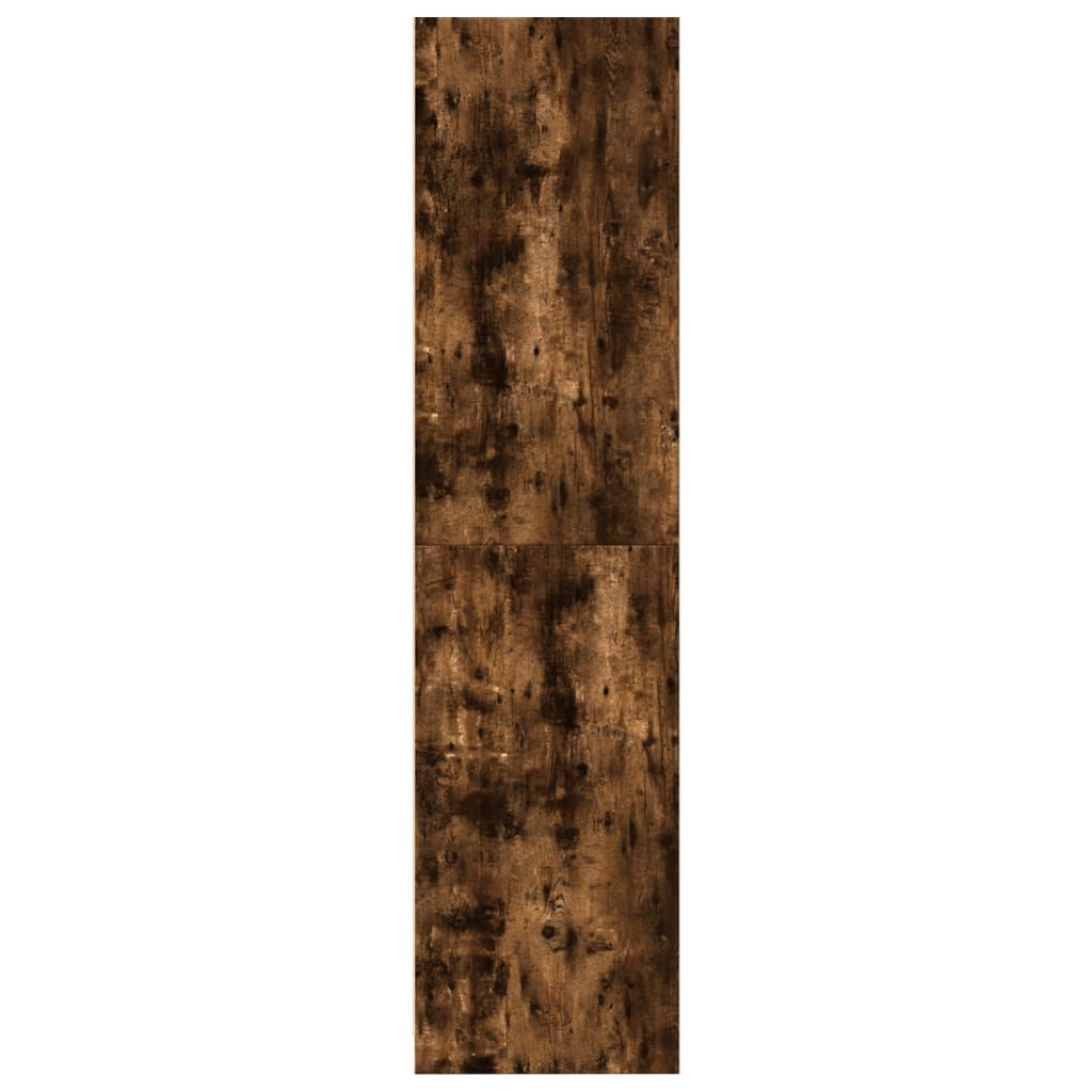 Armadio Rovere Fumo 100x50x200 cm in Legno Multistrato - homemem39