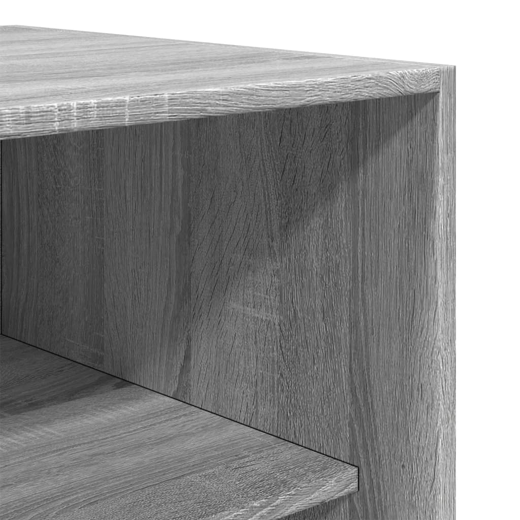 Armadio Grigio Sonoma 100x50x200 cm in Legno Multistrato - homemem39