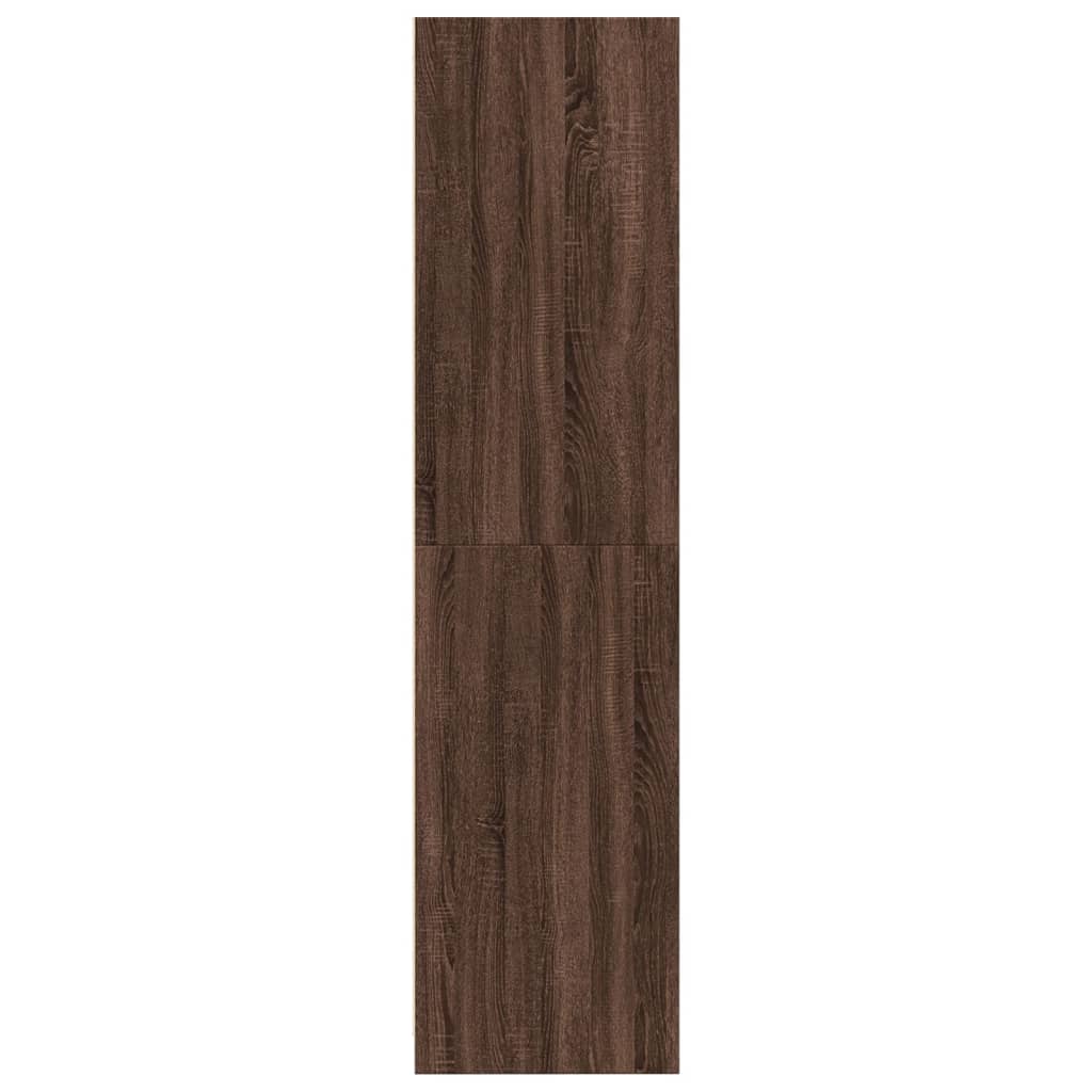 Armadio Rovere Marrone 100x50x200 cm in Legno Multistrato - homemem39