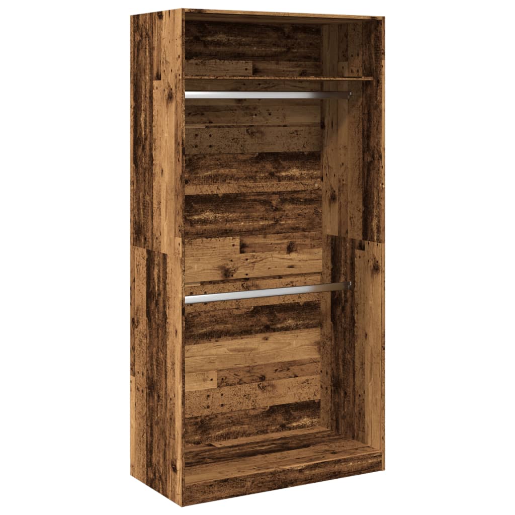 Armadio Legno Antico 100x50x200 cm in Legno Multistrato | homemem39