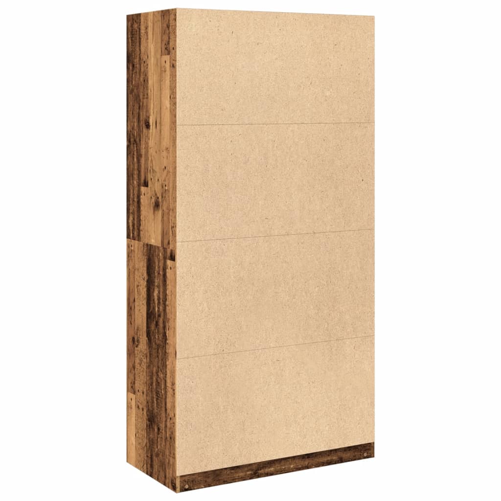 Armadio Legno Antico 100x50x200 cm in Legno Multistrato - homemem39