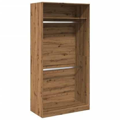 Armadio Rovere Artigianale 100x50x200 cm in Legno Multistrato - homemem39