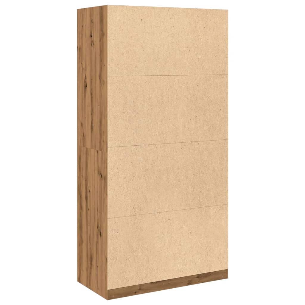 Armadio Rovere Artigianale 100x50x200 cm in Legno Multistrato - homemem39