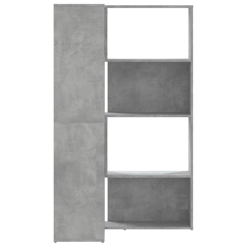 Libreria a 4 Ripiani Grigio Cemento 85x85x140 cm in Truciolare | homemem39