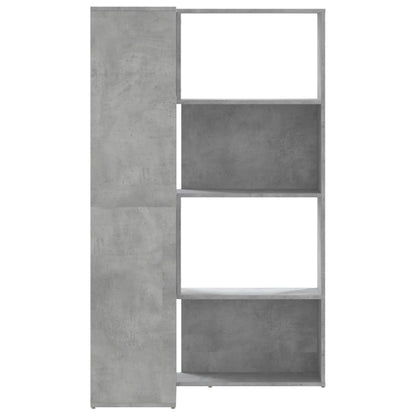Libreria a 4 Ripiani Grigio Cemento 85x85x140 cm in Truciolare | homemem39