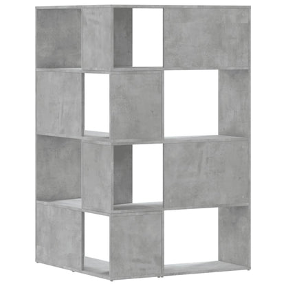 Libreria a 4 Ripiani Grigio Cemento 85x85x140 cm in Truciolare | homemem39