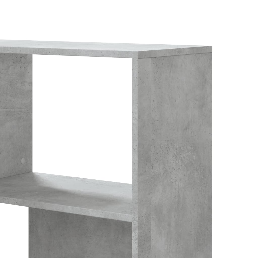 Libreria a 4 Ripiani Grigio Cemento 85x85x140 cm in Truciolare | homemem39