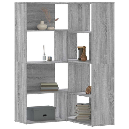 Libreria a 4 Ripiani Grigio Sonoma 85x85x140 cm in Truciolare | homemem39