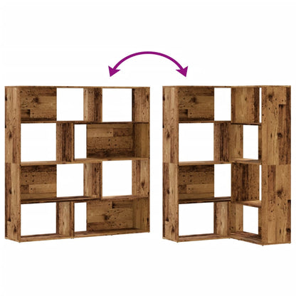 Libreria a 4 Ripiani Legno Vecchio 85x85x140 cm in Truciolare | homemem39