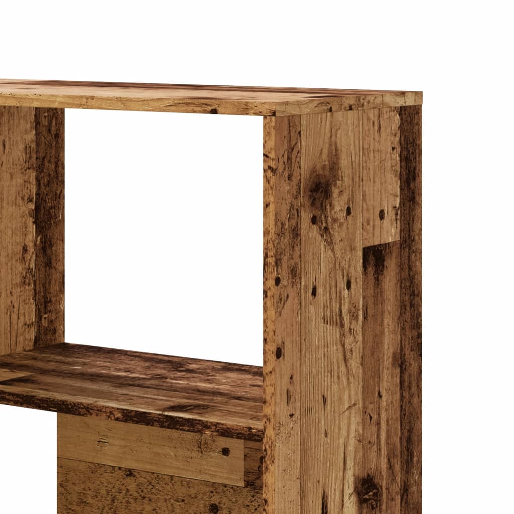 Libreria a 4 Ripiani Legno Vecchio 85x85x140 cm in Truciolare | homemem39